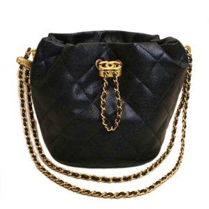 Chanel Matelasse Bucket Bag Navy